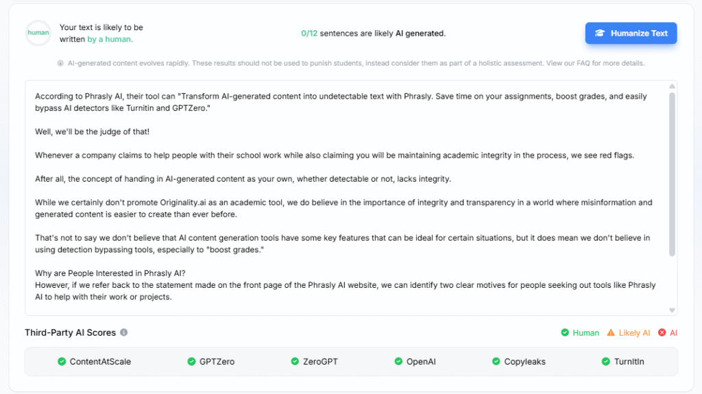 Free AI detector