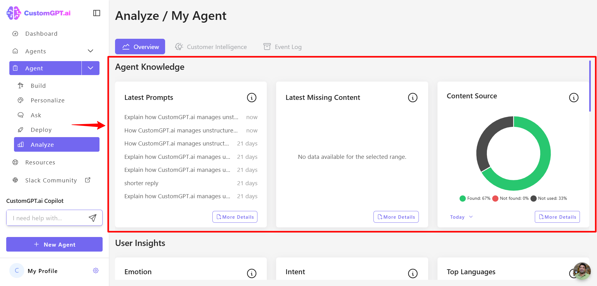 Take me to My Agent