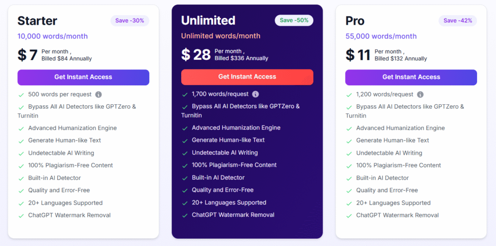 Walter Writes AI Pricing