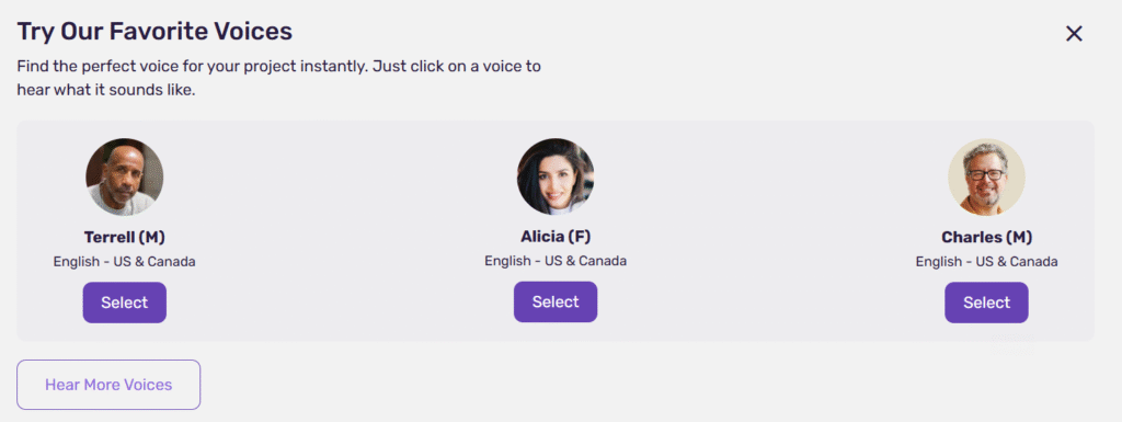 Choose a Voice