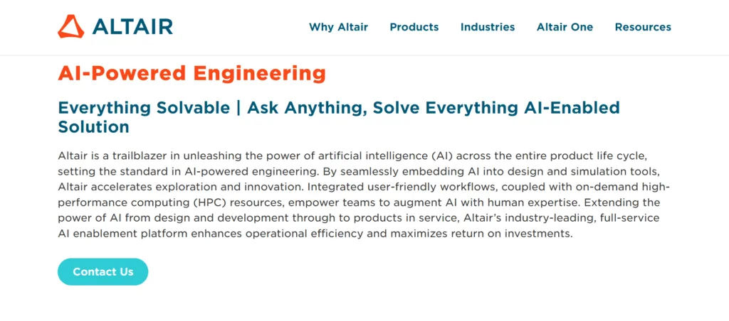 Altair AI-Driven Optimization