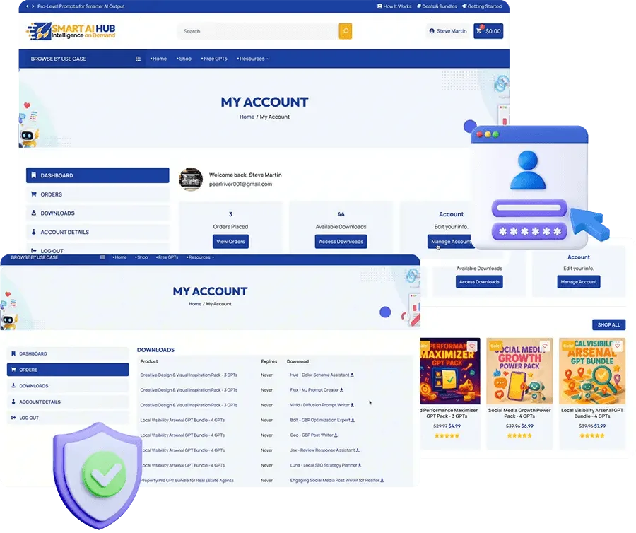 Login & Dashboard Setup